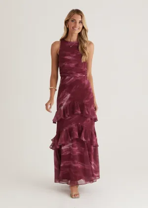 Loveland Maxi Dress - Berry Splash