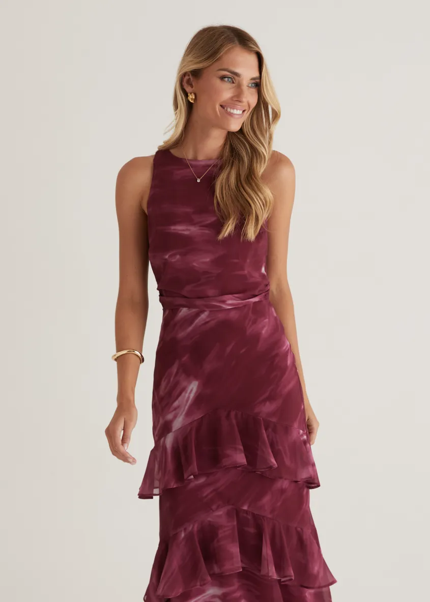 Loveland Maxi Dress - Berry Splash