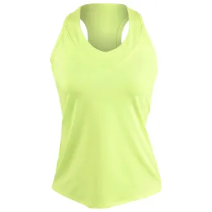 Lucky in Love Women's Essentials V-Neck Tank - Lemon Frost