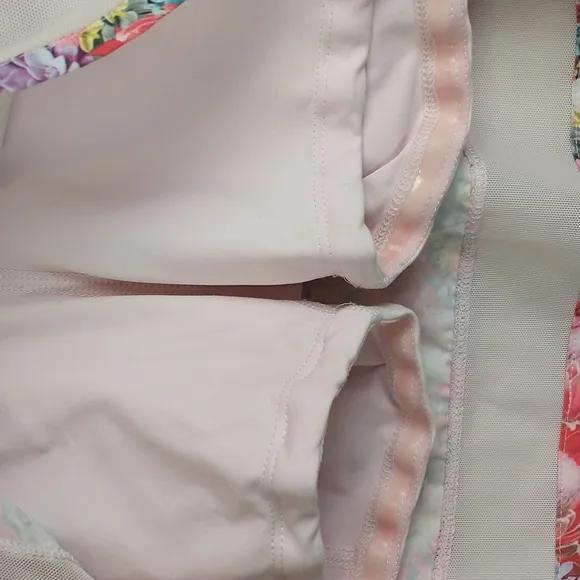 Lululemon Hotty Hot Skort 4 Flowabunga Skirt Floral Mesh Tennis Running