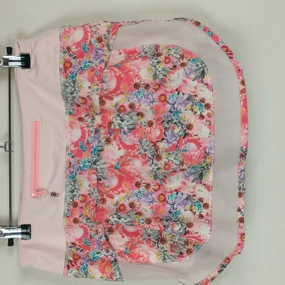 Lululemon Hotty Hot Skort 4 Flowabunga Skirt Floral Mesh Tennis Running