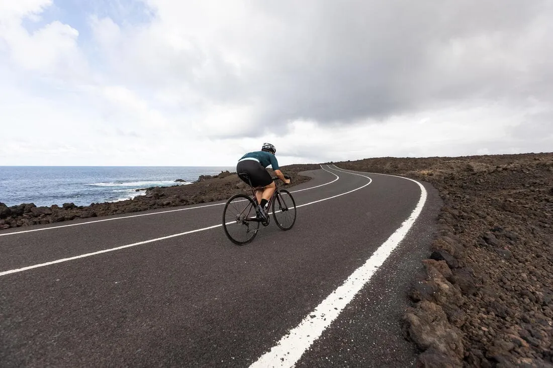Maillot de vélo de route manches courtes été femme - Endurance emeraude