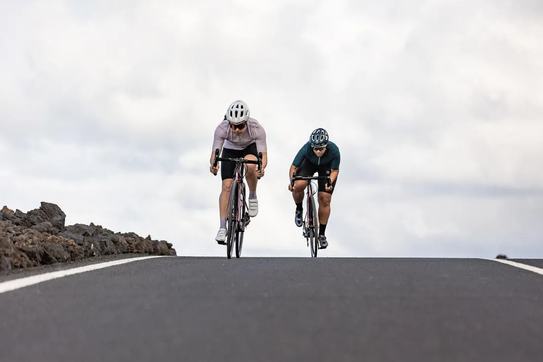 Maillot de vélo de route manches courtes été femme - Endurance emeraude