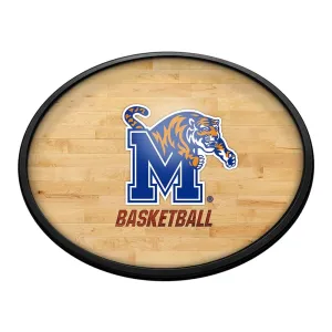 Memphis Tigers: Hardwood - Oval Slimline Lighted Wall Sign