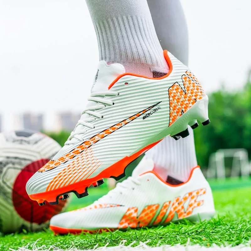 Men Soccer Cleats Professional Outdoor Sports Training