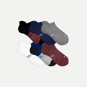 Men's Ankle Essentials: 6-Pack Mid-Weight Comfort Socks