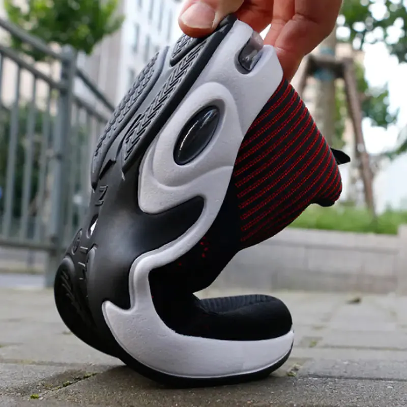 Men's Fly Woven Running Shoes with Air Cushion Design