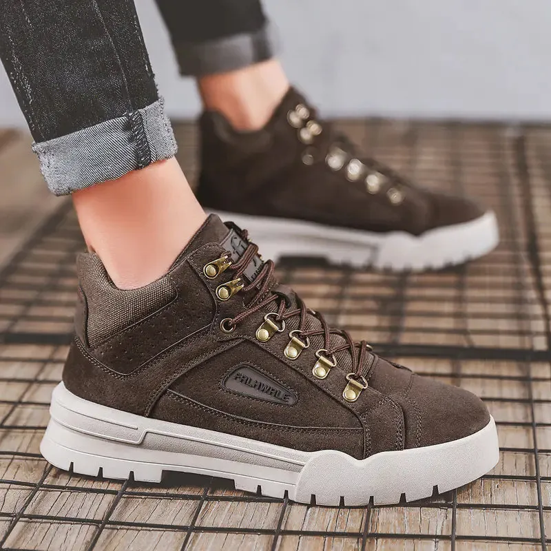 Men's High-Top Trendy All-Match Mid-Cut Boots