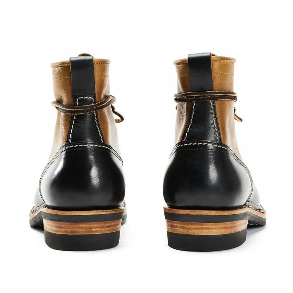 Men's Two Tone Lace-to-Toe Boots, Horween Leather