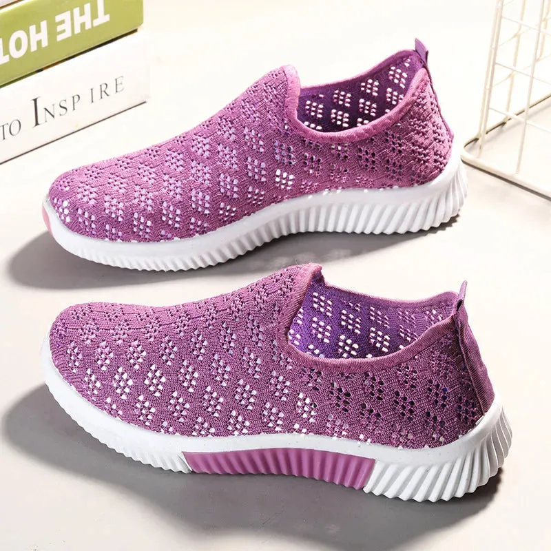 Mesh Breathable Soft Sole Casual Sneakers