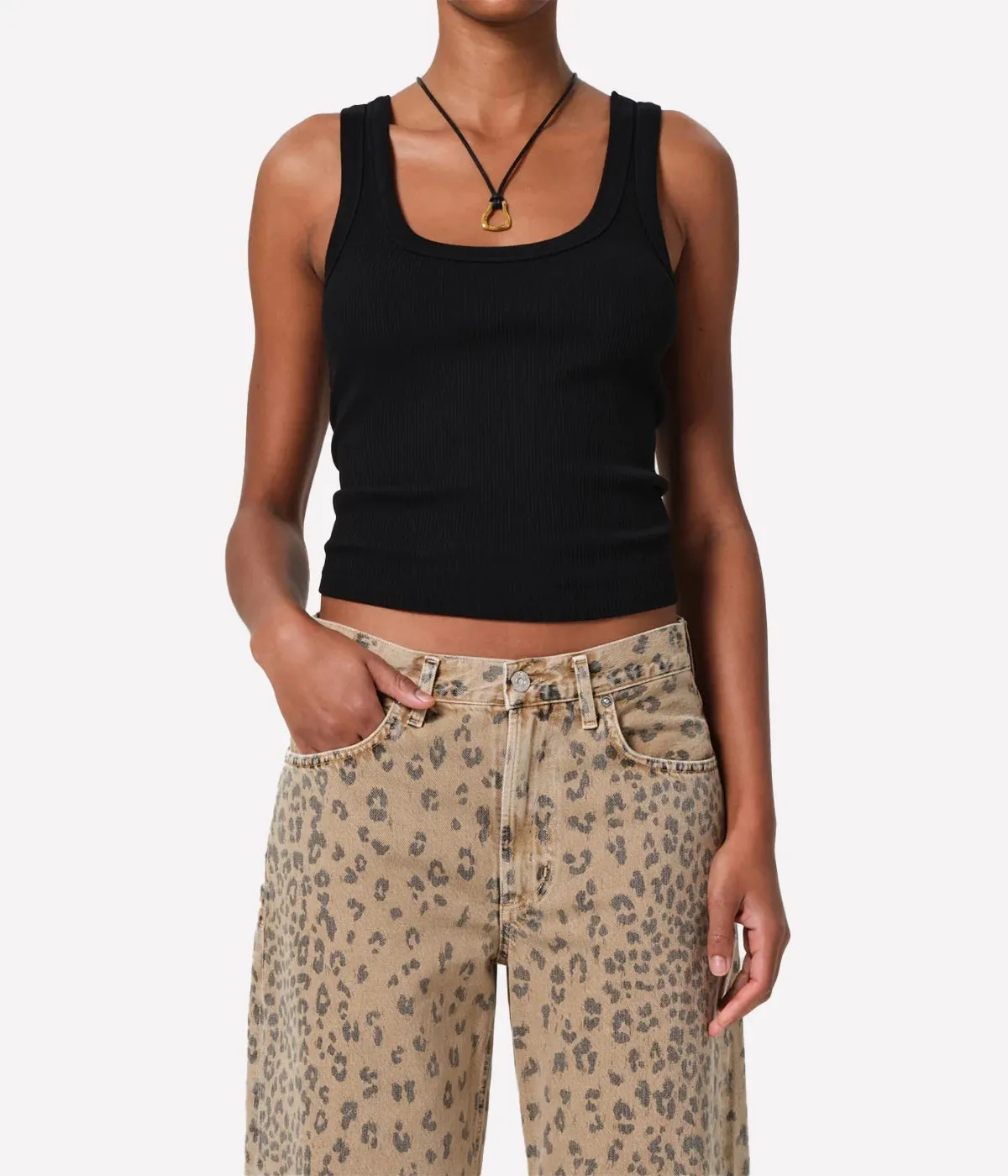 Miro Jean in Natural Cheetah