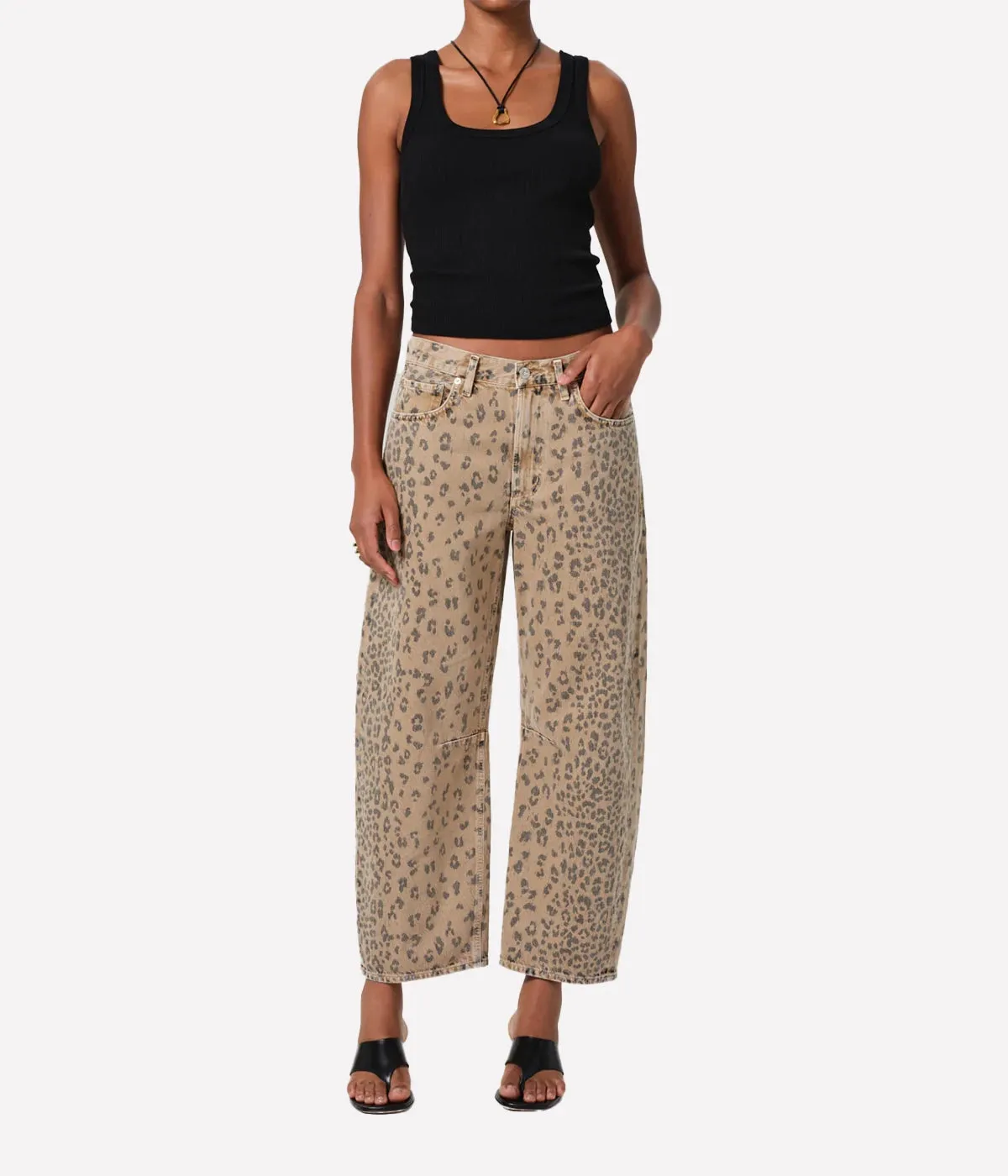 Miro Jean in Natural Cheetah