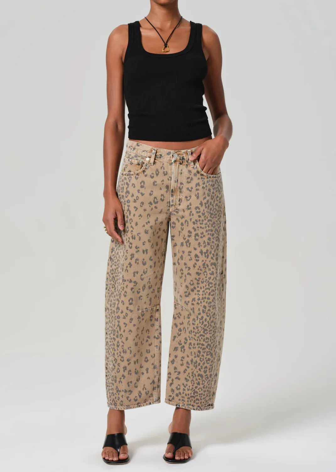 Miro Jean in Natural Cheetah