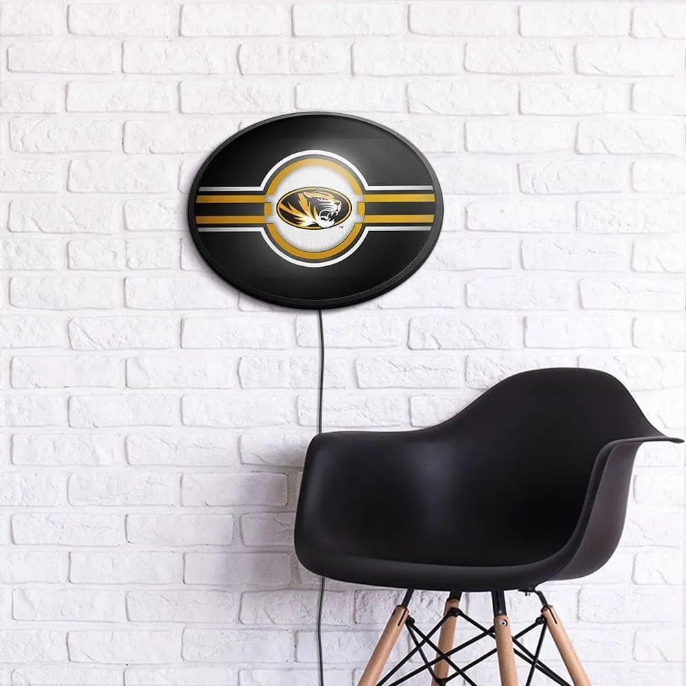 Missouri Tigers: Oval Slimline Lighted Wall Sign