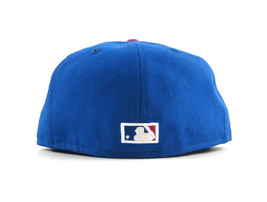 Montreal Expos 59FIFTY New Era Fitted Hat (BLUE AZURE BRIGHT ROSE)
