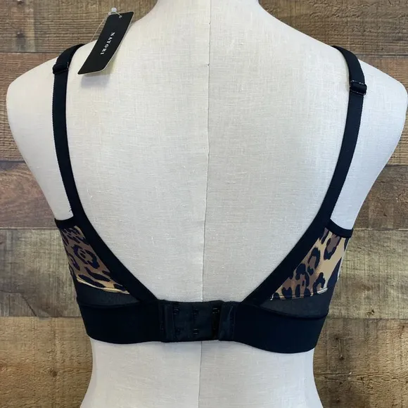 Natori Bra Women’s Size 34B Chestnut Leopard Gravity High Impact‎ Underwire
