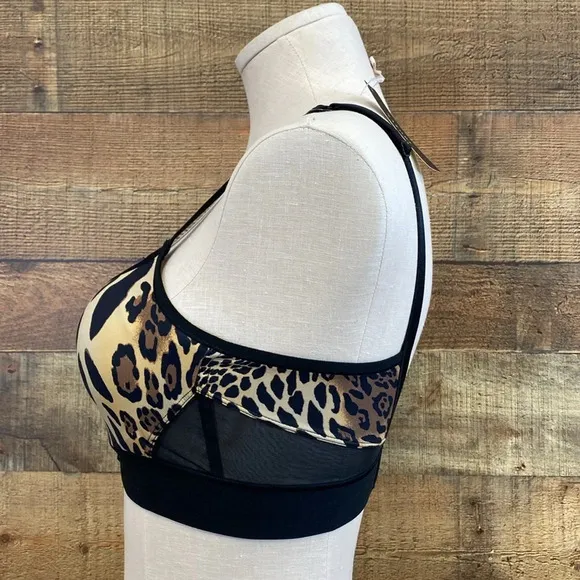 Natori Bra Women’s Size 34B Chestnut Leopard Gravity High Impact‎ Underwire