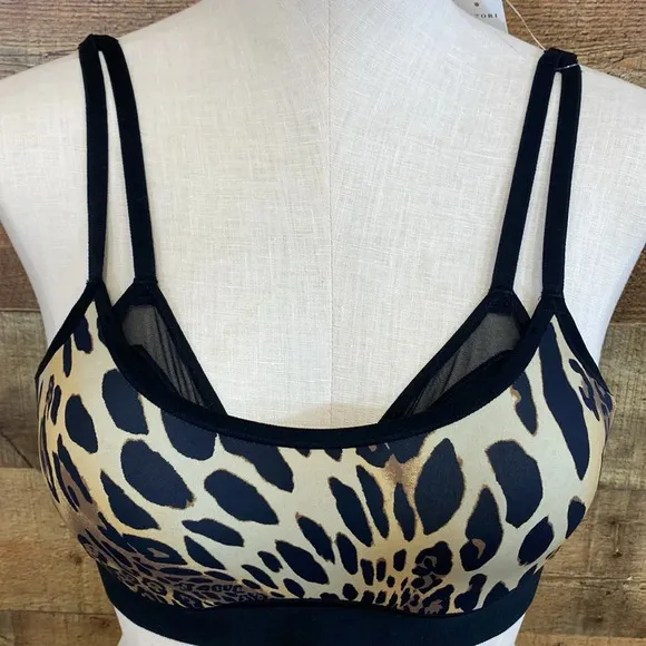 Natori Bra Women’s Size 34B Chestnut Leopard Gravity High Impact‎ Underwire