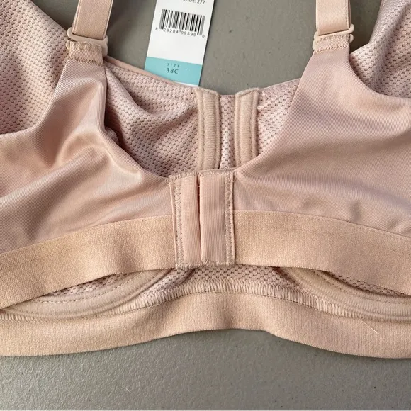NATORI RECHARGE UNDERWIRE SPORTS BRA Light Mocha SZ 38C NWT