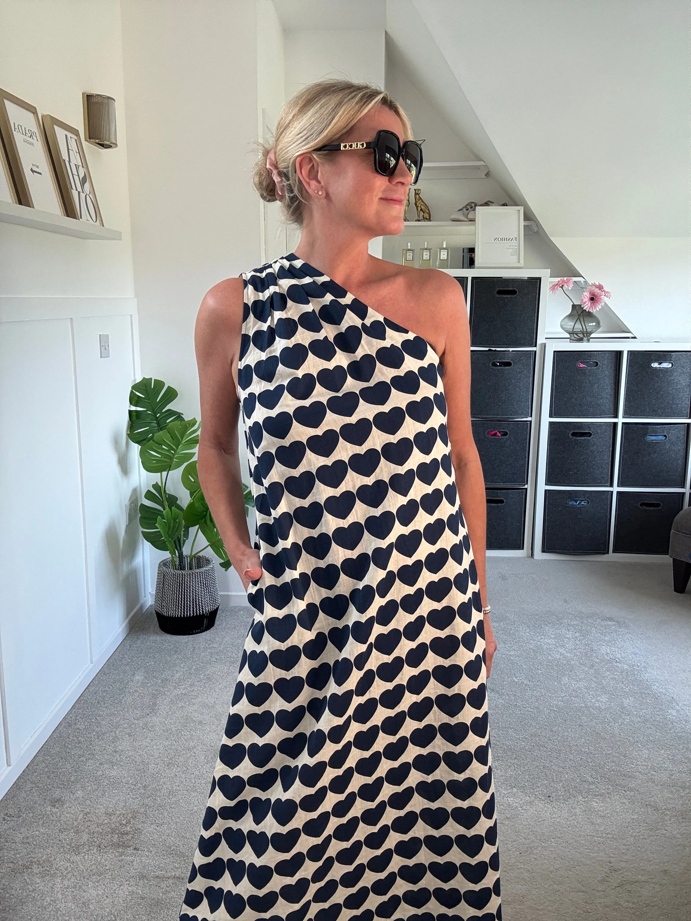 Navy Hearts Gia Dress