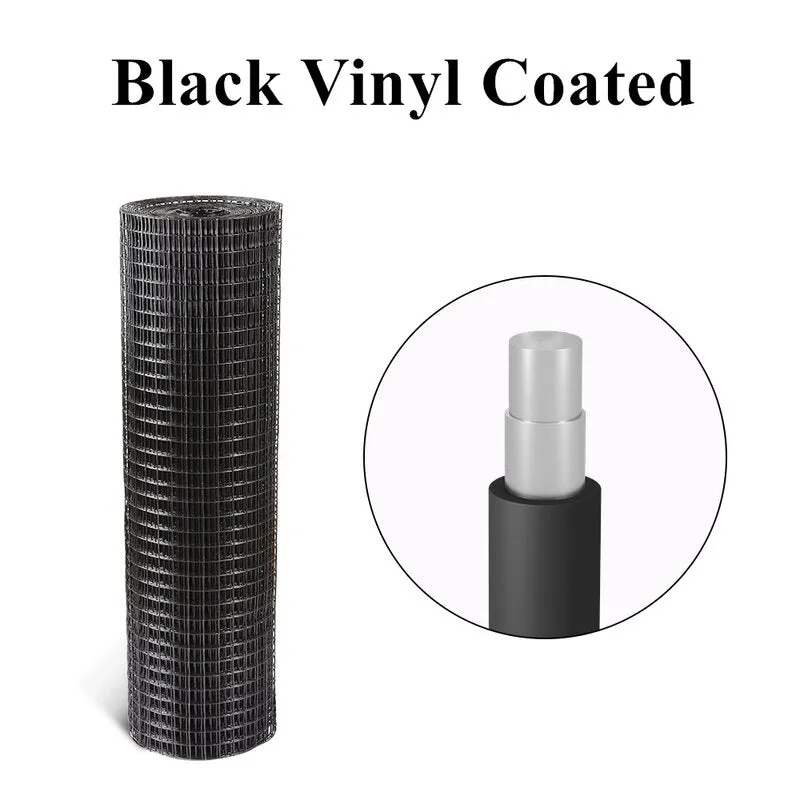 New Amagabeli 36inch x 50ft Hardware Cloth 1.5 inch Square 16 Gauge Black Vinyl Coated Welded garden Fence Mesh Roll Protect Chickens Rabbits! Retails $135 