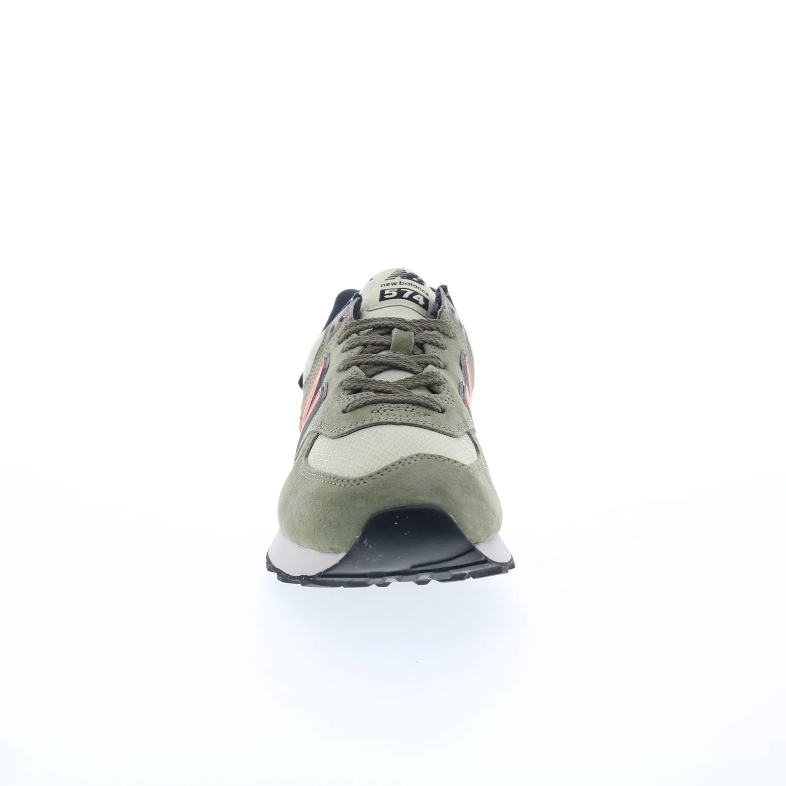 New Balance 574 U574SOC Mens Green Suede Lace Up Lifestyle Sneakers Shoes