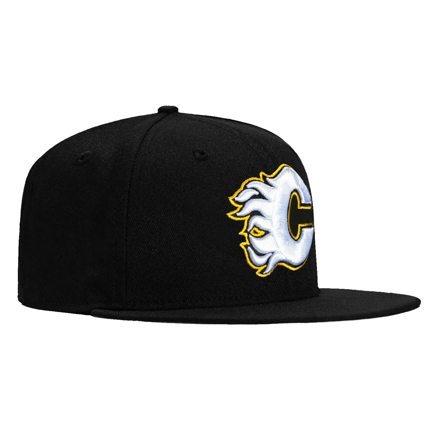 New Era 59Fifty Calgary Flames Hat - Black, White, Gold