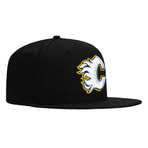 New Era 59Fifty Calgary Flames Hat - Black, White, Gold