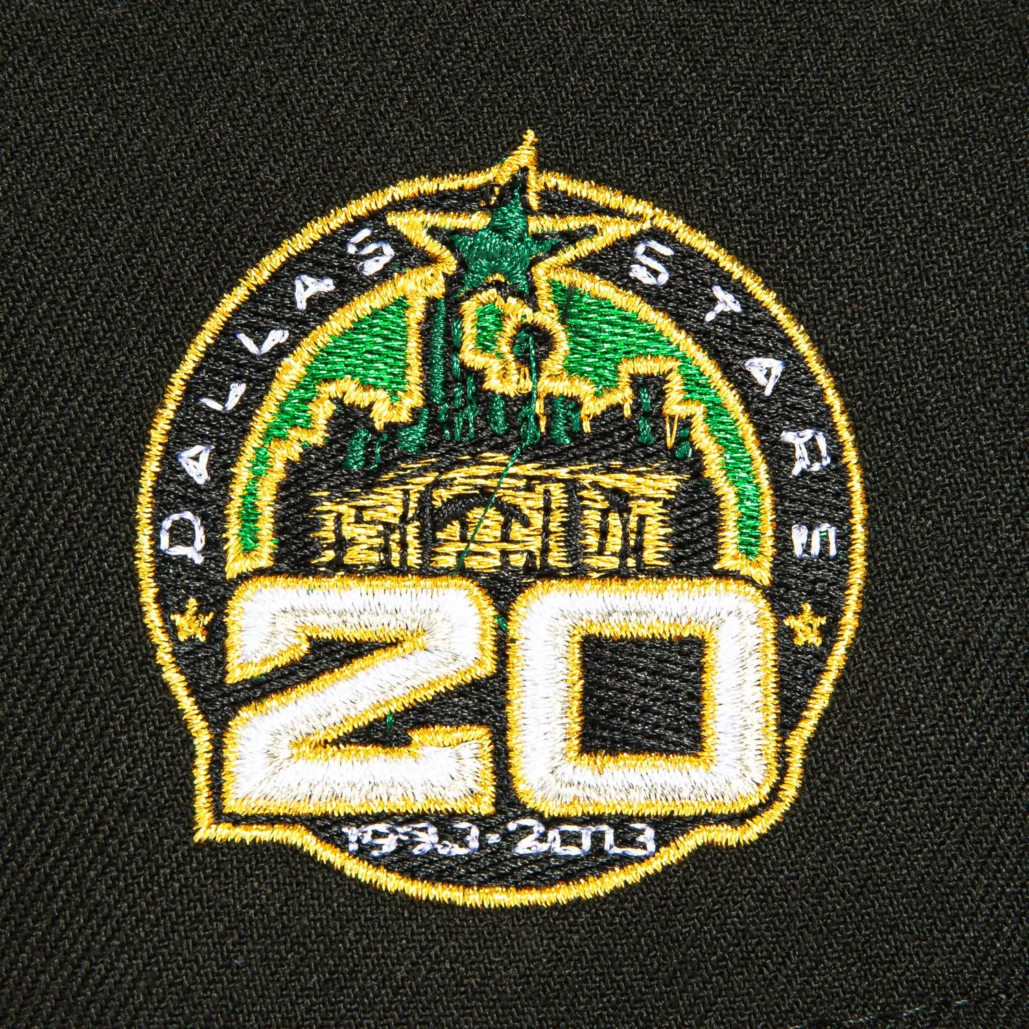 New Era 59Fifty Dallas Stars 20th Anniversary Patch Hat - Black, Green