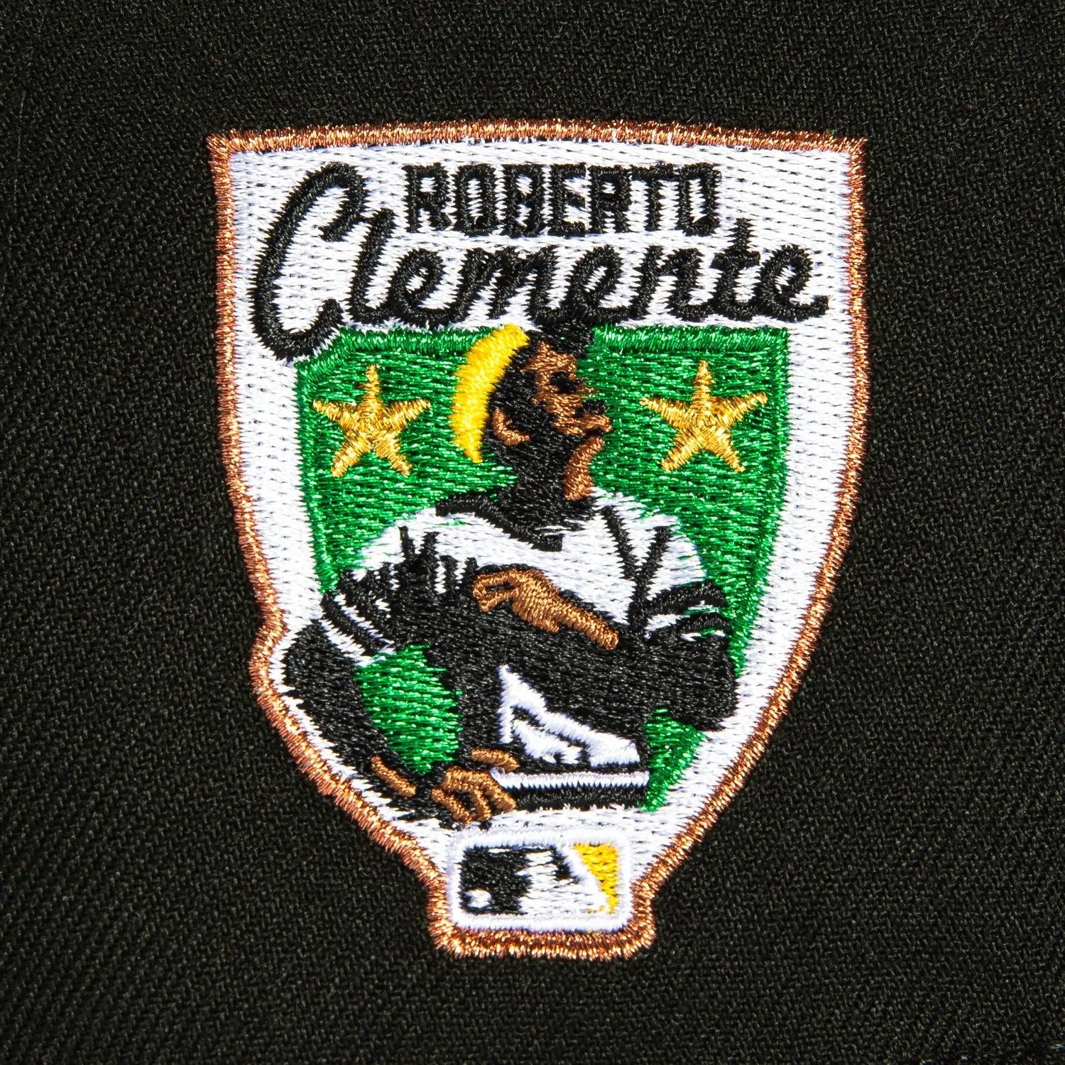 New Era 59Fifty Pittsburgh Pirates Roberto Clemente Patch Word Hat - Black, Gold