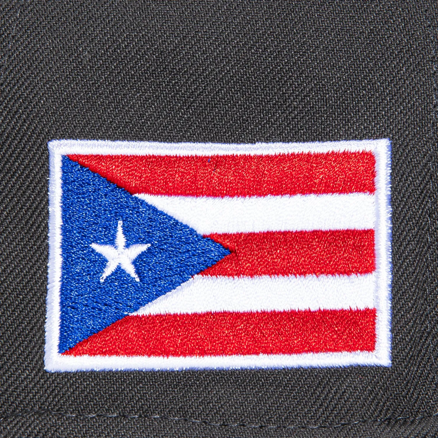New Era 59Fifty Puerto Rico Flag Patch PR Hat - Graphite, Black