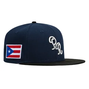 New Era 59Fifty Puerto Rico Flag Patch PR Hat - Navy, Black
