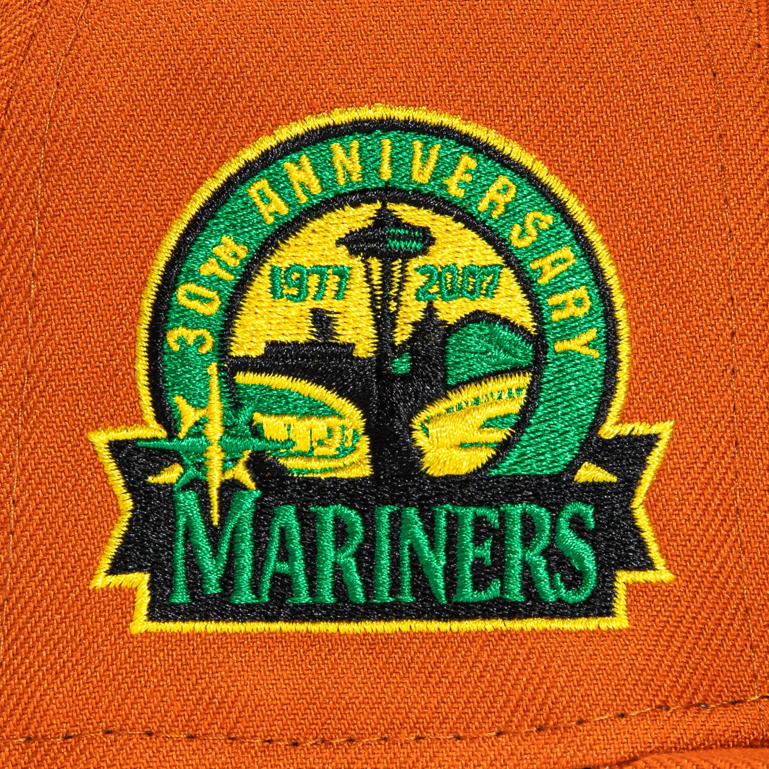 New Era 59Fifty Stoney Seattle Mariners 30th Anniversary Patch Logo Hat - Burnt Orange