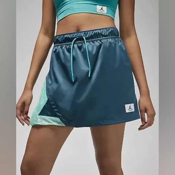 Nike Jordan Essentials Ash Green Tennis Skirt With Shorts Women Plus Size 1X NWT