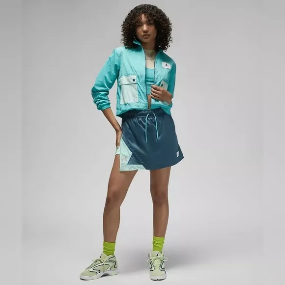 Nike Jordan Essentials Ash Green Tennis Skirt With Shorts Women Plus Size 1X NWT