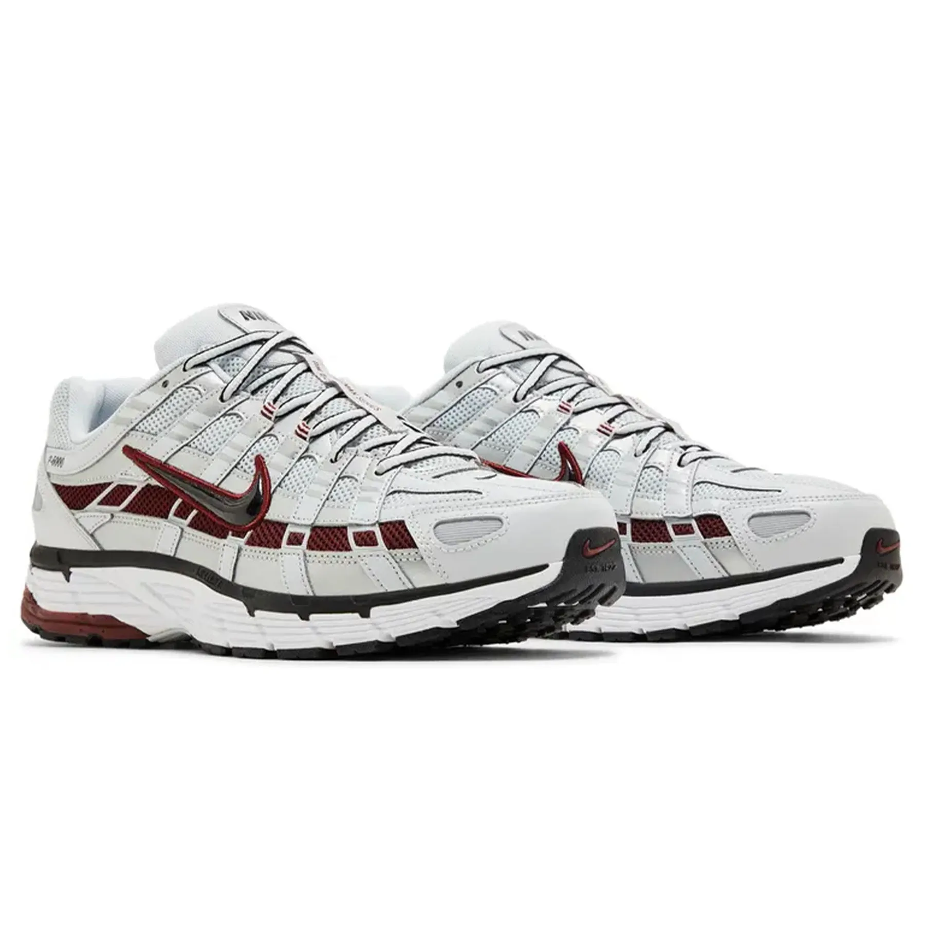 Nike P-6000 'Pure Platinum Team Red'