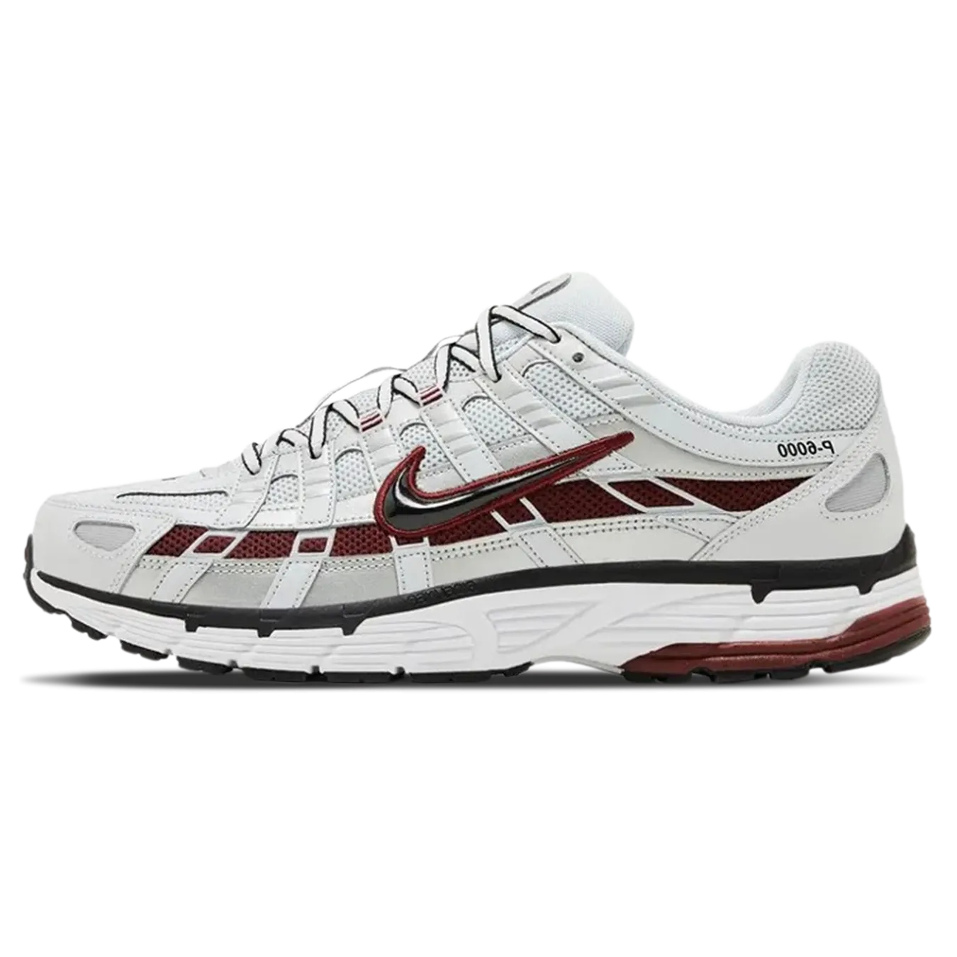 Nike P-6000 'Pure Platinum Team Red'