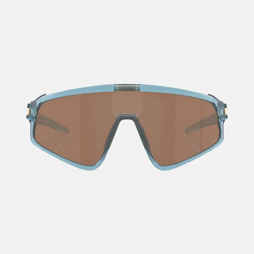 Oakley Latch Panel Prizm Tungsten Lenses Sports Sunglasses -Transparent Stonewash