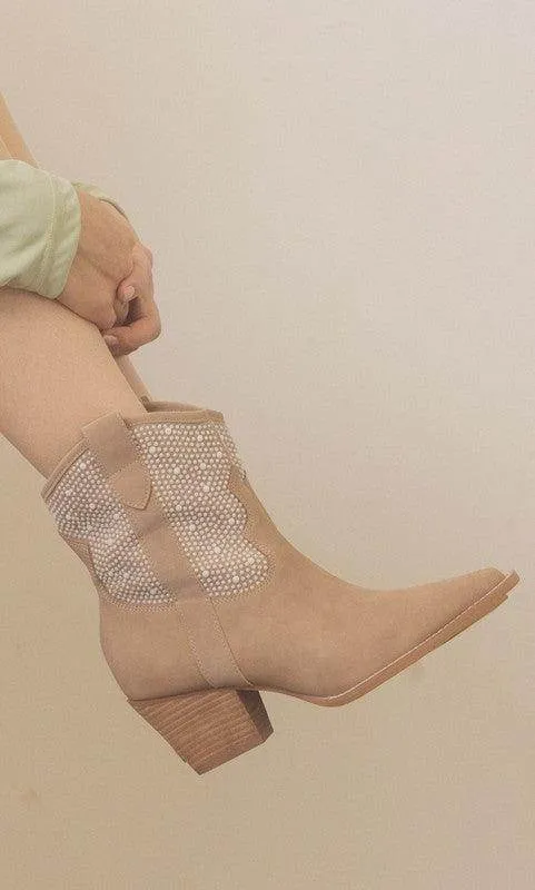Oasis Society Cannes - Pearl Studded Western Boots