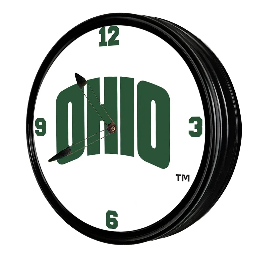 Ohio University Bobcats: OHIO - Retro Lighted Wall Clock