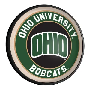 Ohio University Bobcats: OHIO - Round Slimline Lighted Wall Sign