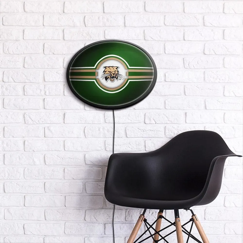 Ohio University Bobcats: Oval Slimline Lighted Wall Sign
