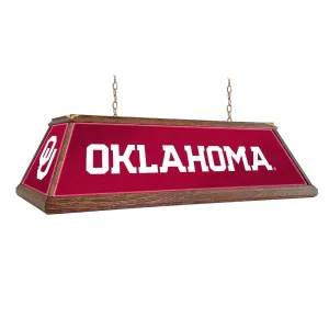 Oklahoma Sooners: Premium Wood Pool Table Light