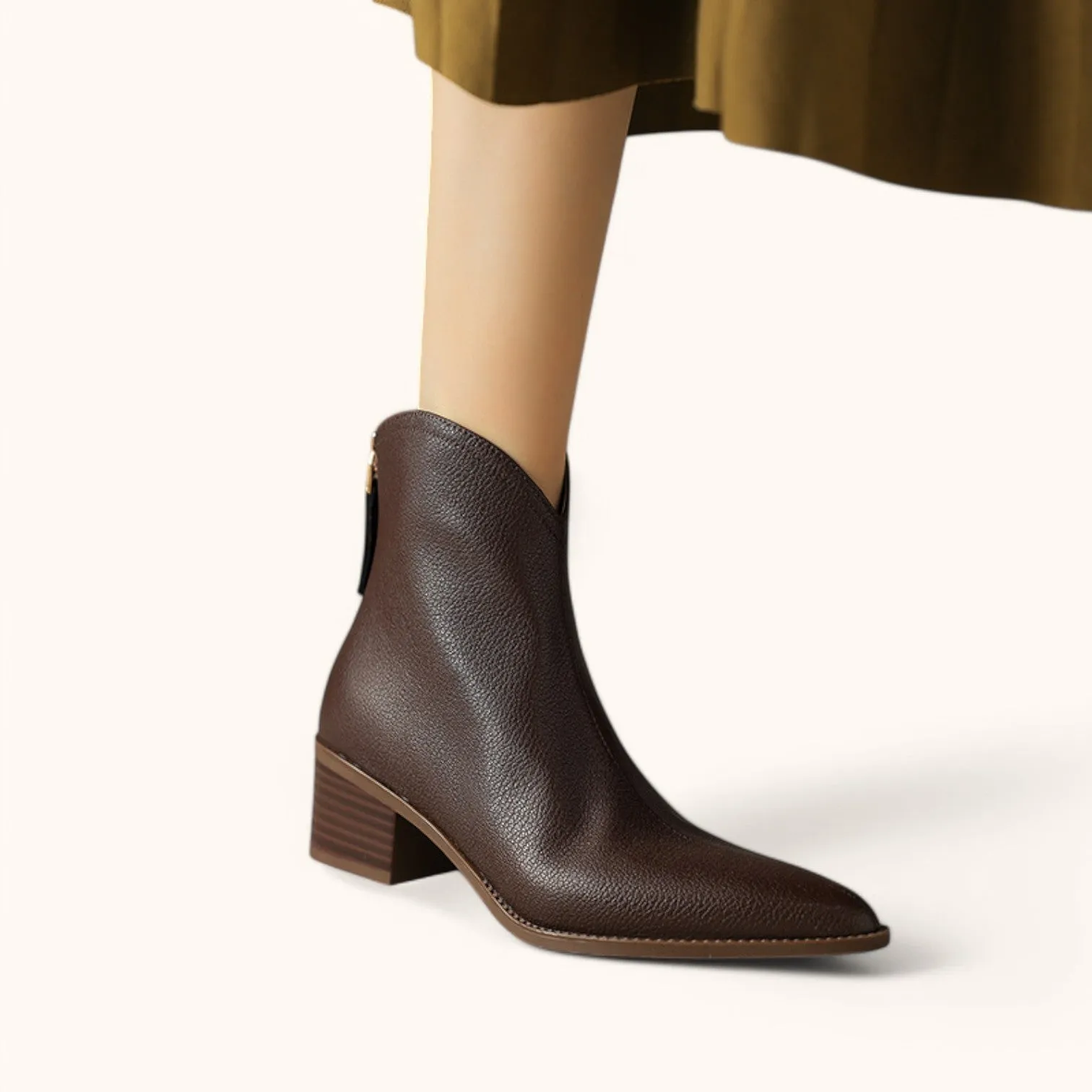 Oliver & Gracie | Simple Solid Ankle Boots