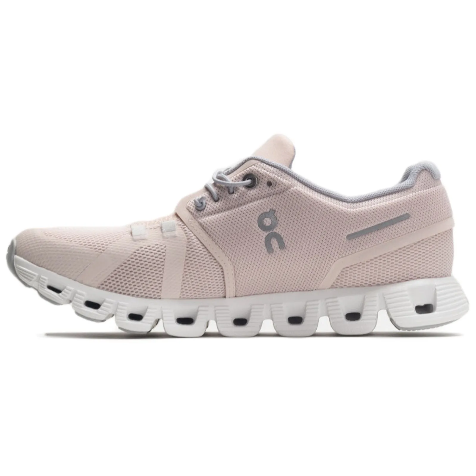 On Cloud 5 Synthetic Textile Women's Running ShoesTrainers - Shell White