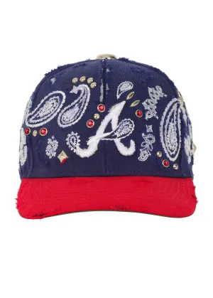 PAISLEY CITY TOUR STUDDED SNAPBACK (NAVY/RED ATLANTA)