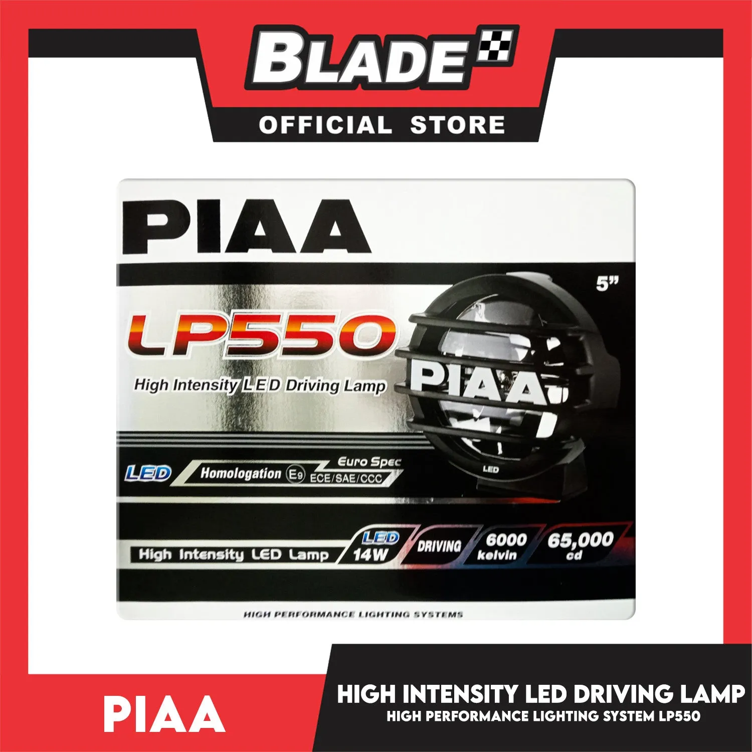 Piaa LP550 High Intensity LED Driving Lamp 14W 6000K Sports Lamp