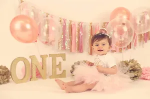 Pink and Gold "Wild One" Birthday Outfit
