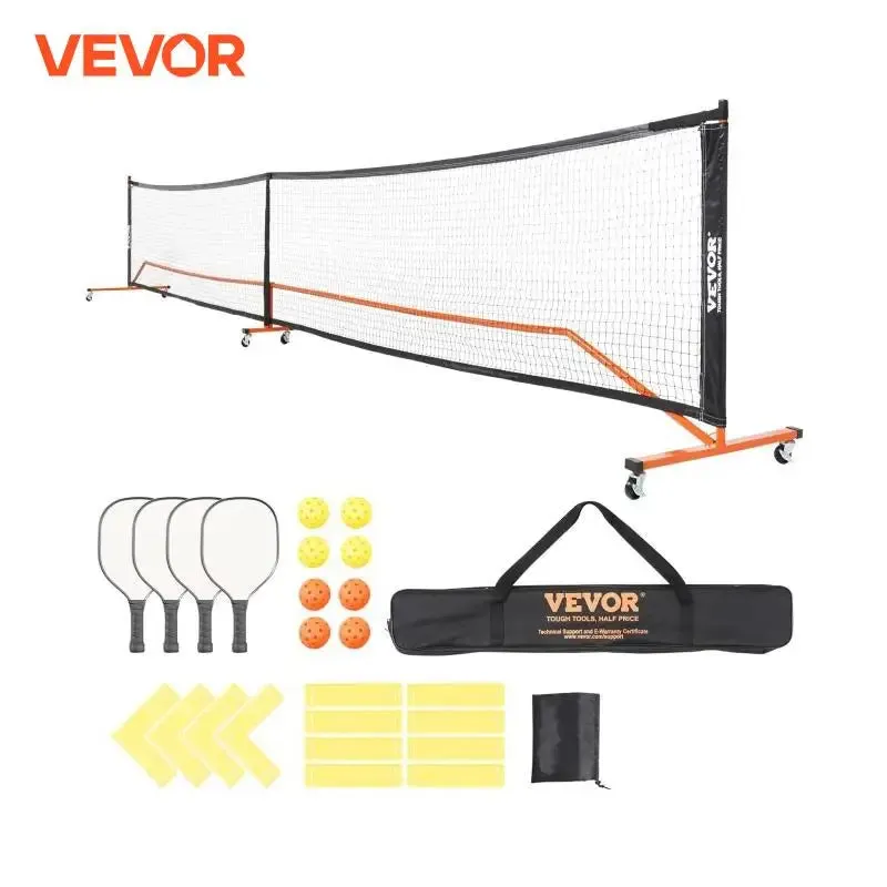 Portable Pickleball with Set Bag Balls Paddles