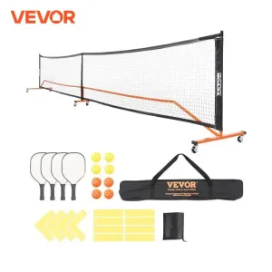 Portable Pickleball with Set Bag Balls Paddles